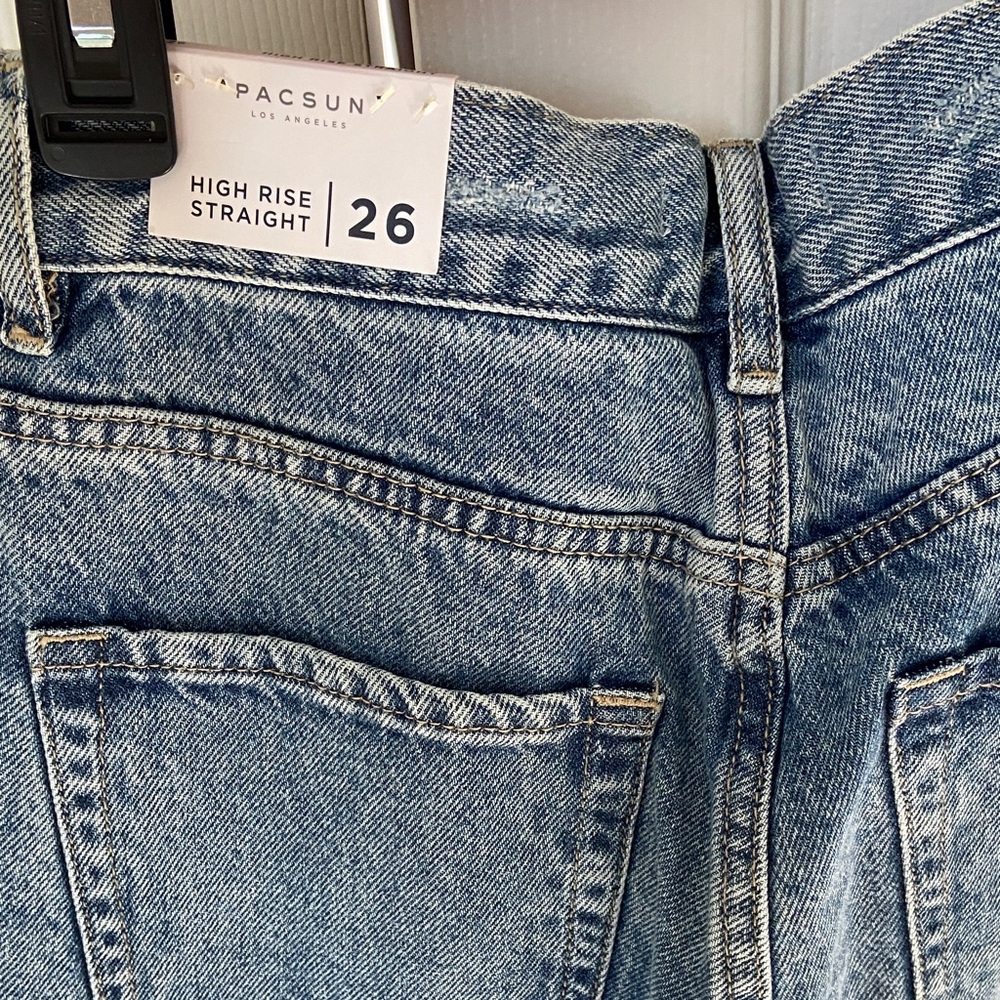 PacSun High Rise Straight Jeans - Picture 3 of 5